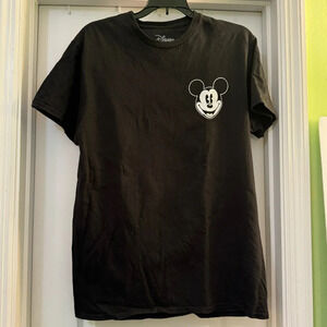 Disney Mickey Mouse Black Short Sleeve Tee Shirt
